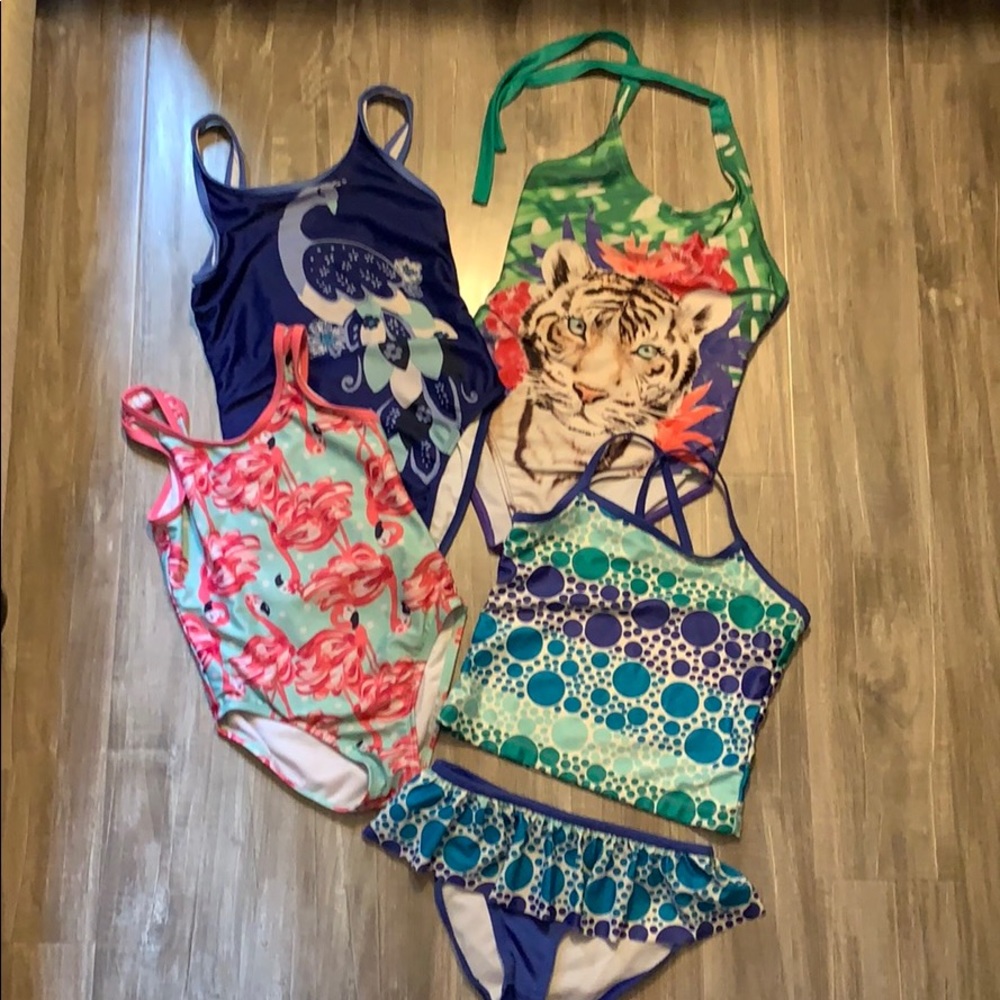 Girls Gymboree bathing suit bundle